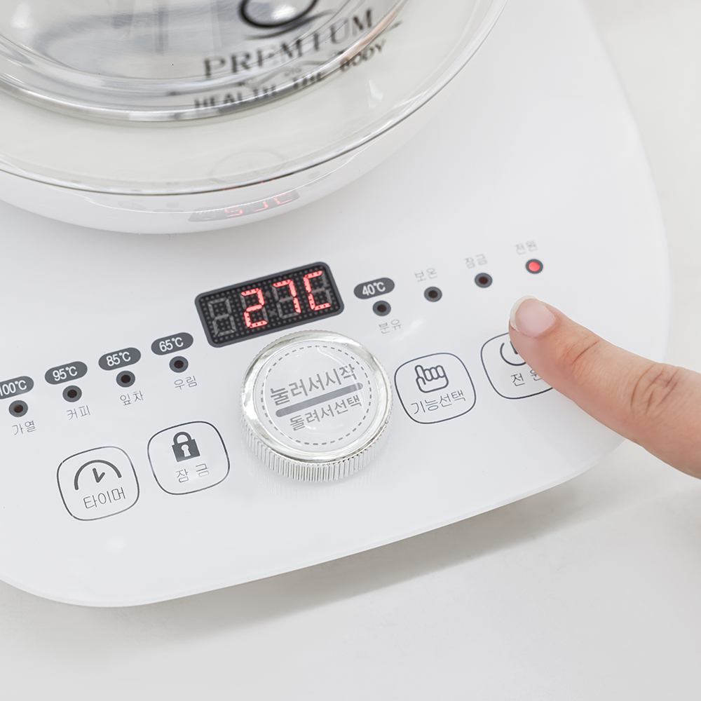 모닝컴 1.7L 약탕기 차탕기 달임 홍삼제조기 중탕기 가정용