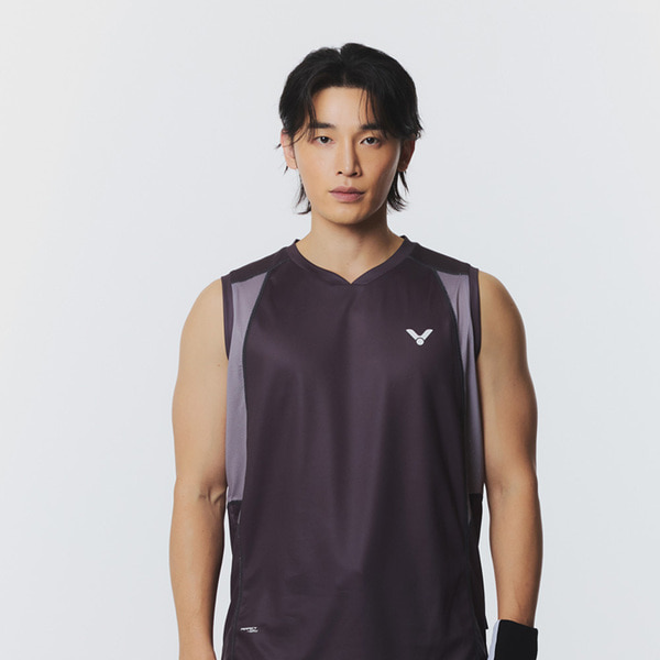 빅터 VICTOR 남성 민소매 티셔츠 VT26BGW101M 배드민턴 탁구 스포츠웨어 - 상품 이미지