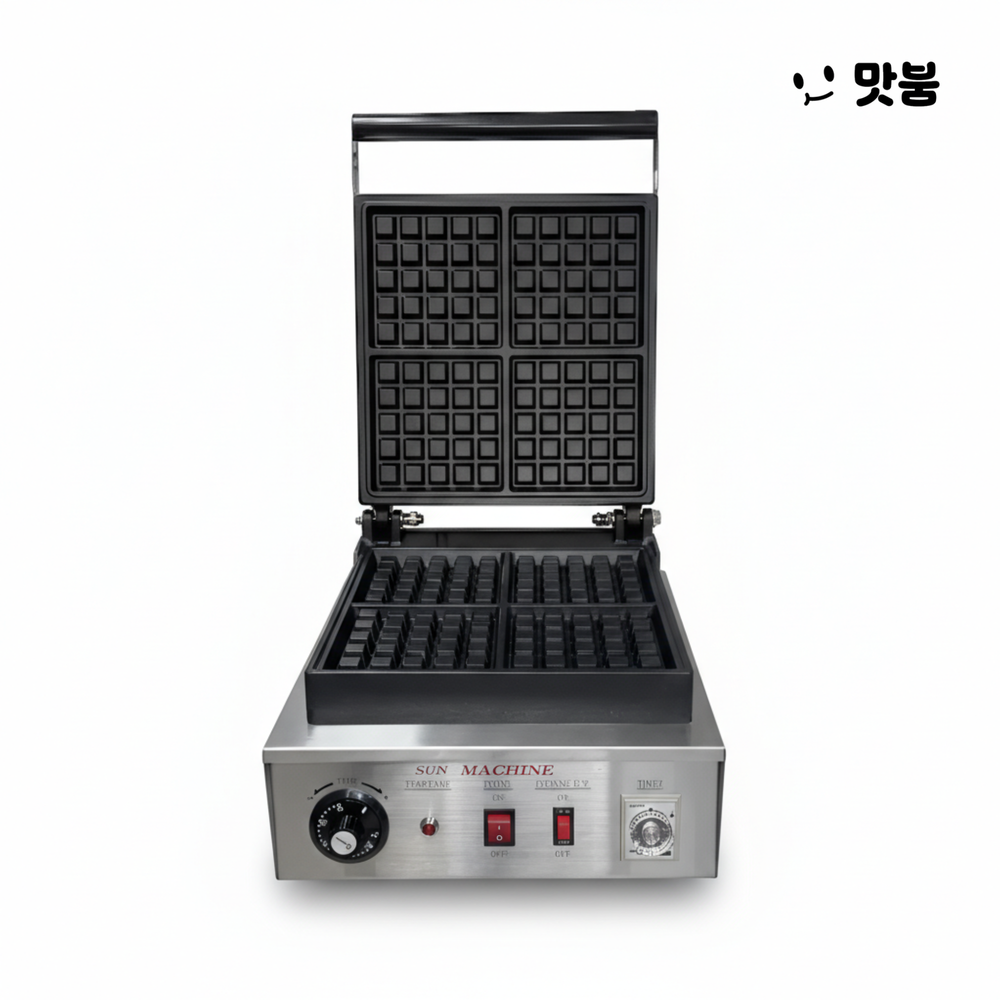 태양 벨기에 사각 와플기계 대형 1구 전기 WBR-350S 전문점용 식사대용