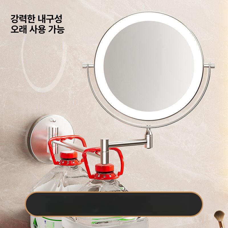 화장실 벽걸이 거울 메이크업 벽 조명 확대경 면도 청소솔 전등 벽등 - 상세 이미지 2