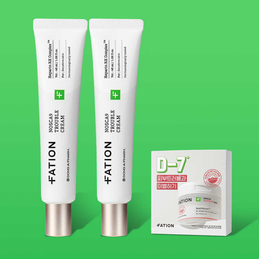 [트러블 패드 14매 증정] 파티온 노스카나인 트러블 크림 45ml 더블 세트 (45ml x 2ea) 제품 이미지