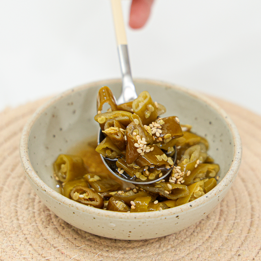 삭힌고추 장아찌 무침 청양 고추짱아찌 순창 장담아 1kg, 1개 - 상세 이미지 4