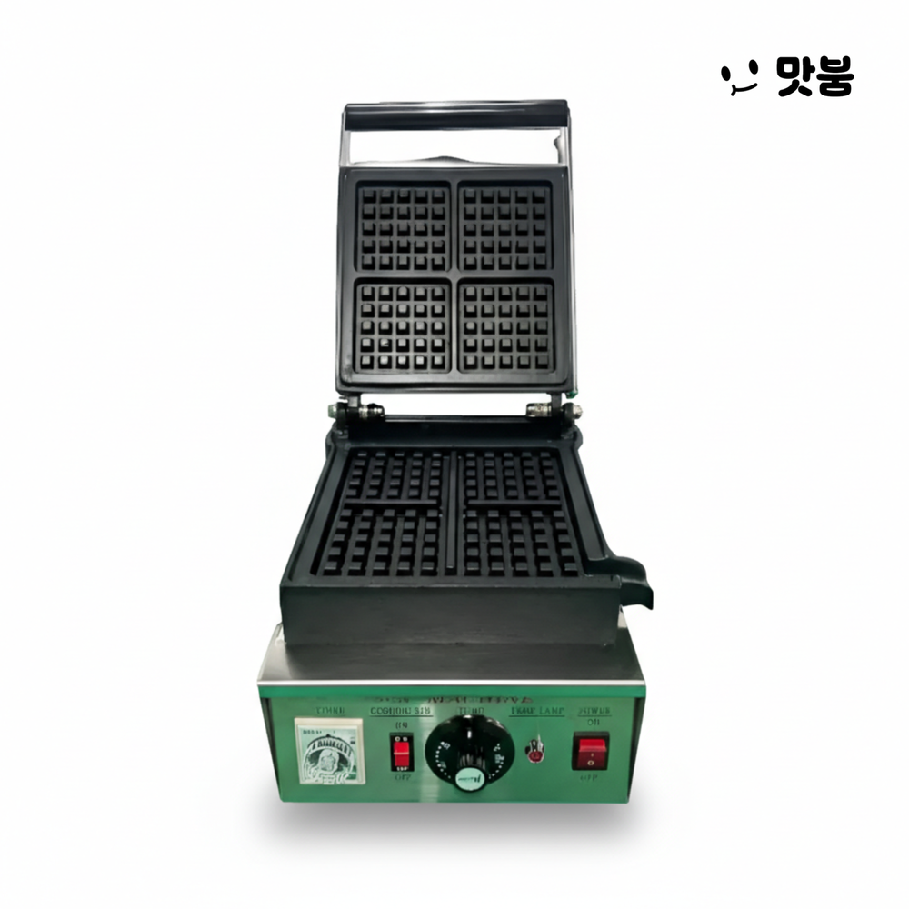 태양 벨기에 사각 와플기계 중형 1구 전기 WBR-250S 카페베이킹 그릴 토핑