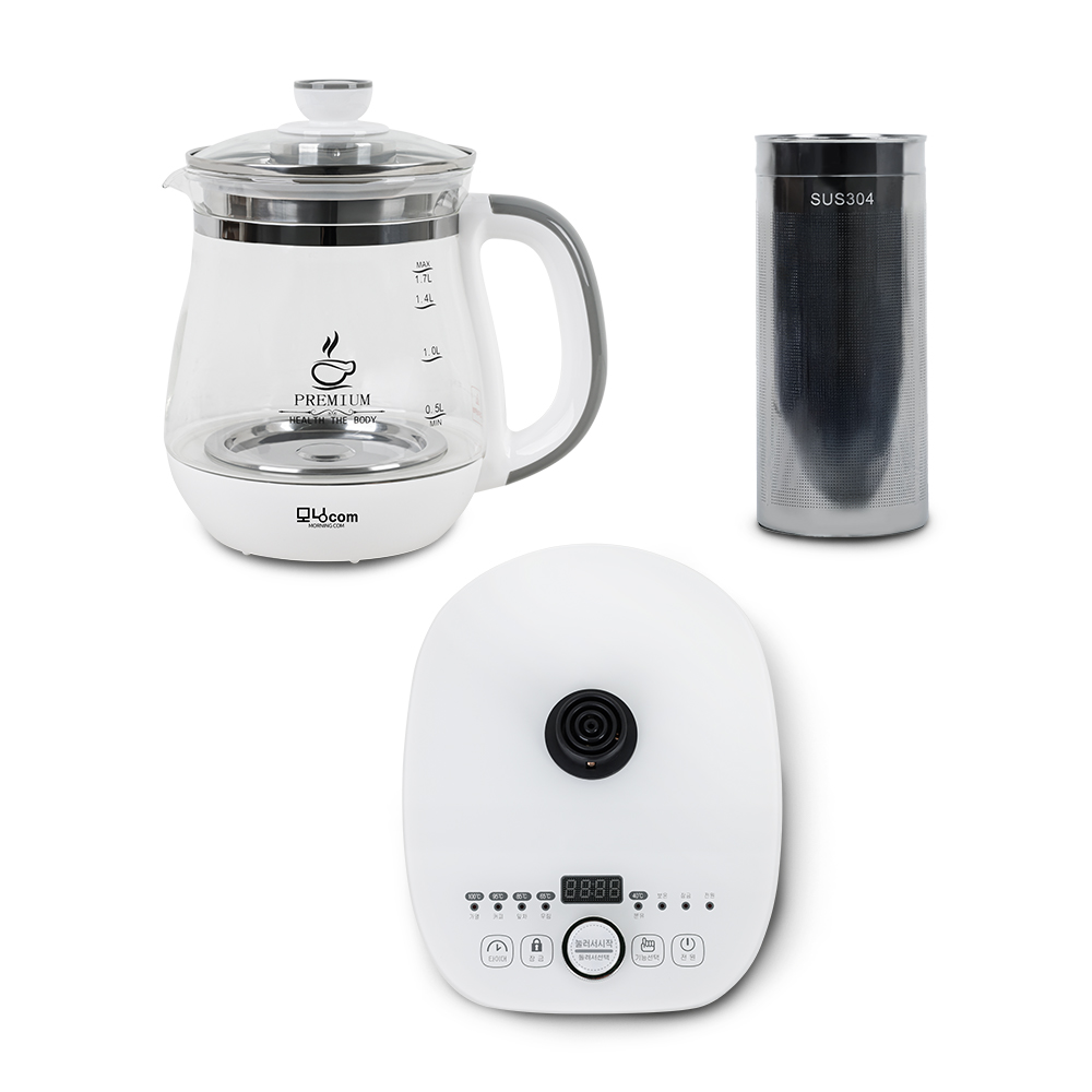 모닝컴 1.7L 약탕기 차탕기 달임 홍삼제조기 중탕기 가정용