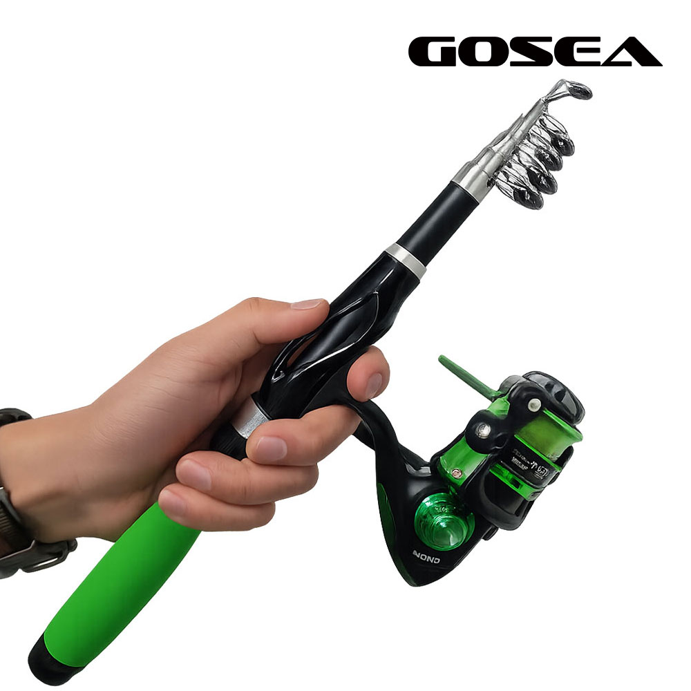 GOSEA 여행용 낚시대 릴 콤보 세트 그린 낚시 체험 입문 선물 GSF-R1G - 상세 이미지 3