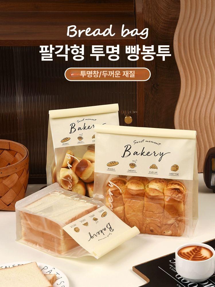 식빵 포장 비닐 토스트 포장 1000매 베이글 비닐백 빵끈 베이커리 빵집 - 상세 이미지 2