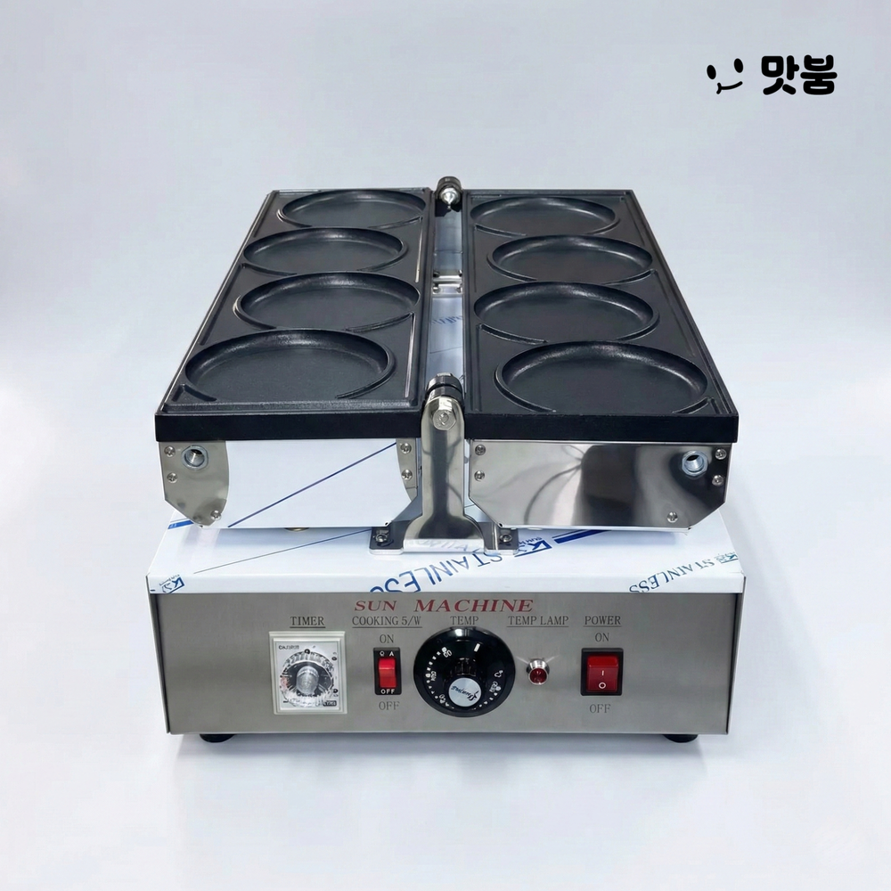 태양산업 호떡기계(대) 4구 전기식 국내제조 조리기 / HBR-305S - 상품 이미지
