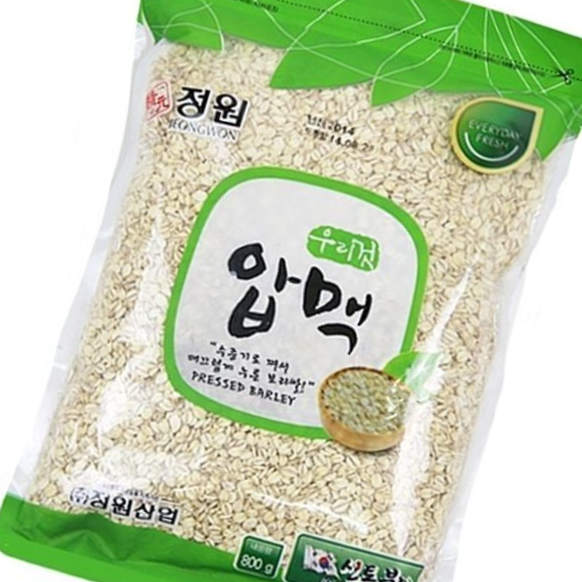 압맥 800g 5봉 1세트 납작보리 보리 보리쌀 국내산 - 상품 이미지