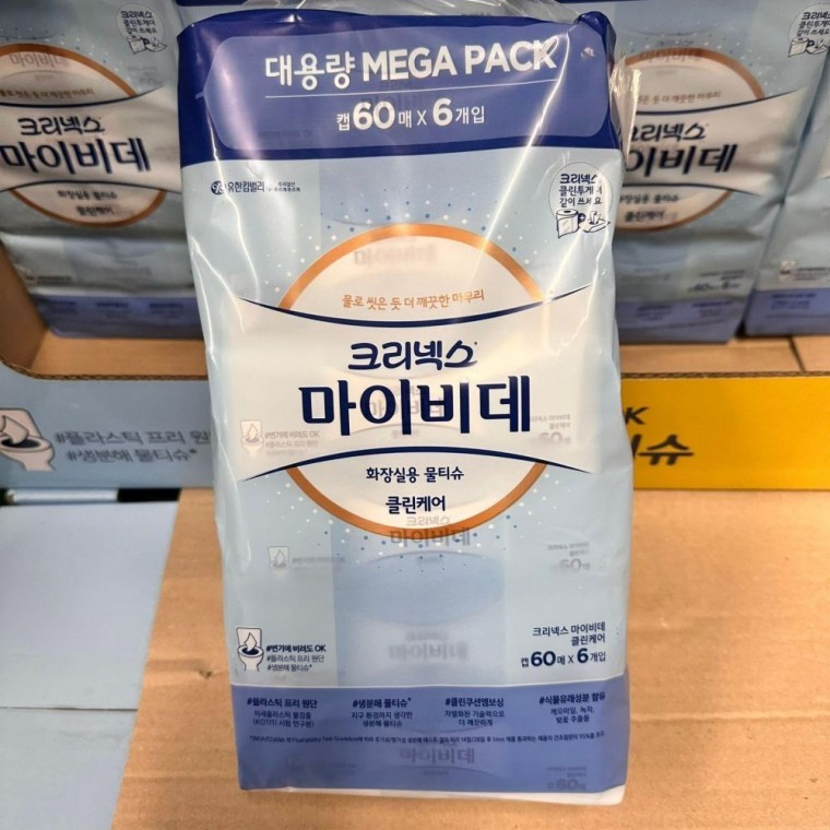 도모아 크리넥스 마이비데 물티슈 60매 x 6팩