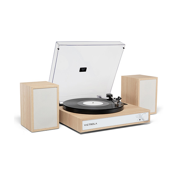 [국내총판] Victrola 빅트롤라 LP 턴테이블 스테레오 블루투스 스피커 패키지 Harmony Shelf System - 상세 이미지 4