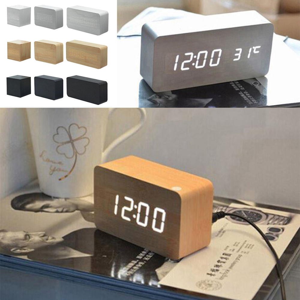 무소음 LED 탁상시계 디지털 전자 알람 인테리어 타이머