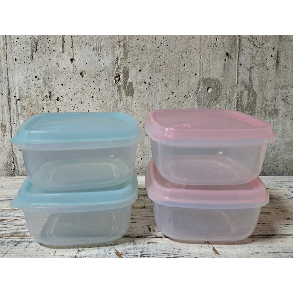 당기고 프리미엄 플래티넘 실리콘 정사각 냉동 밥팩 전자레인지 냉동밥보관용기370ml 4P 밀폐용기 - 상세 이미지 5
