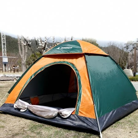자사 협력업체 렌웨이브 원터치 팝업 방수 캠핑 텐트 5-6인용 일체 경량 차양 소풍 가입 사막 피크닉