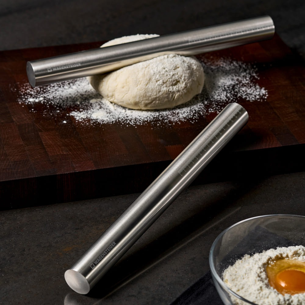 스텐 눈금 밀대 32cm 밀가루 반죽 베이킹 만두피 빵 칼국수 홍두깨 요리 롤링핀 방망이 - 상세 이미지 2