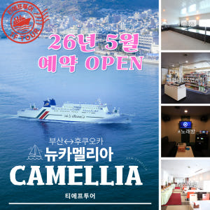 최다석보유 후쿠오카 배편 뉴카멜리아 왕복 편도 카멜리아호 승선권 여행 뉴... 솔직 후기 | 실사용자 리뷰 분석 - 상품 이미지 1