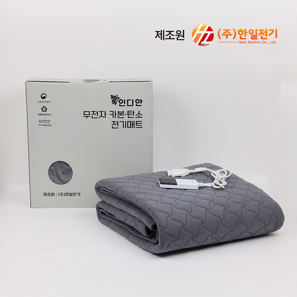 한일 국산 EMF 전자파없는 카본 침대 전기 장판 탄소 매트 극세사 캠핑 전기요 1인용 슈퍼싱글 이미지 7