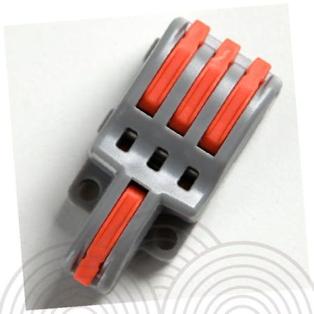 daparang 전선 연결 단자 레버식 배선 커넥터 삼극 분기 연결용 조명 스위치 콘센트 전기