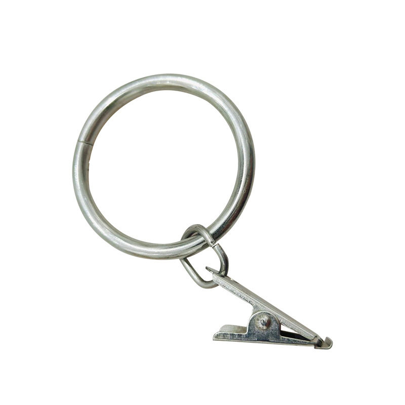 커튼링 35mm 집게 커텐 고리 무타공 핀 봉 브라켓 레일 스틸 3종 컬러