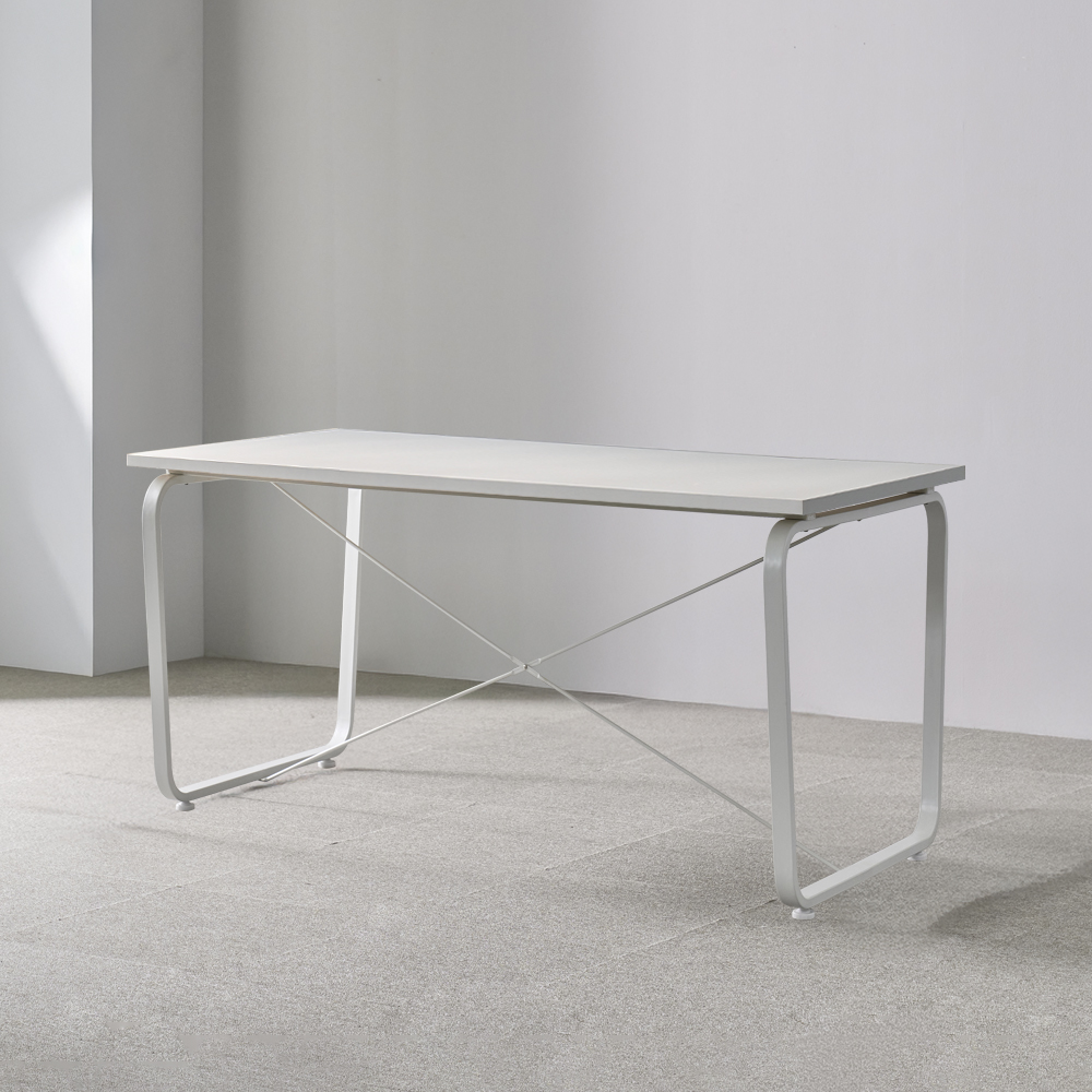 티에스퍼니처 데임 회의테이블 작업 사무용 25T 2000x900mm, 화이트+올화이트 - 상세 이미지 3