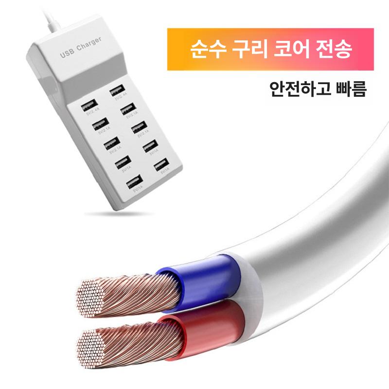 USB 멀티 포트 PD 초고속 충전 다중 PPS 지원 10포트 미국표준 - 상세 이미지 3
