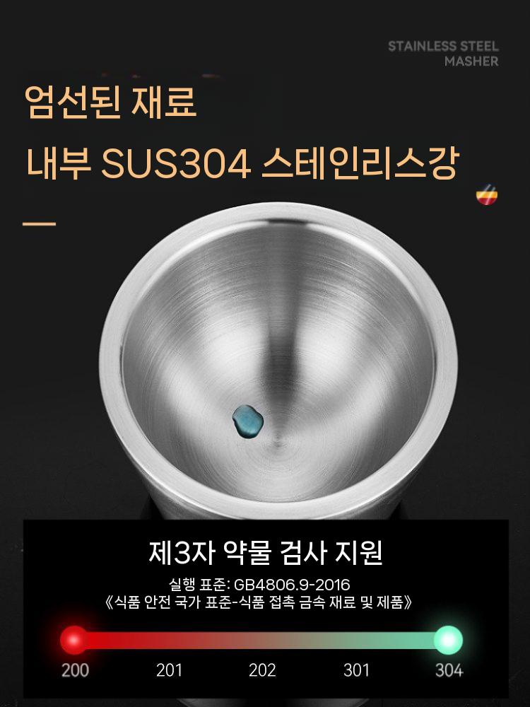 쇠절구 약절구 304 스텐 미니 소형 절구통 - 상세 이미지 5