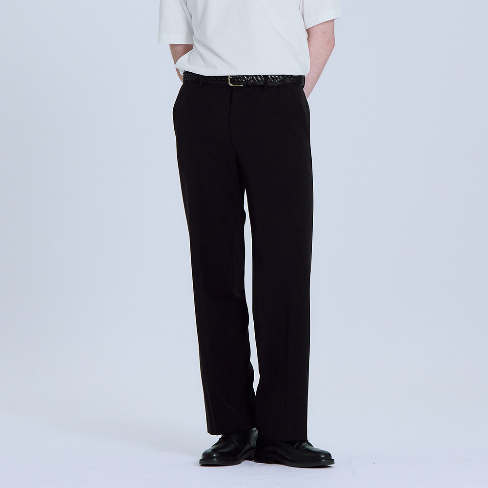 베이직하우스  세미와이드 히든밴딩 슬랙스 TR스판 제품 이미지