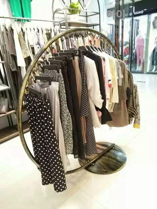 매장 이동식 가림막 대형 스탠딩 회전형 원형 선반 반원 화이트 - 상세 이미지 3