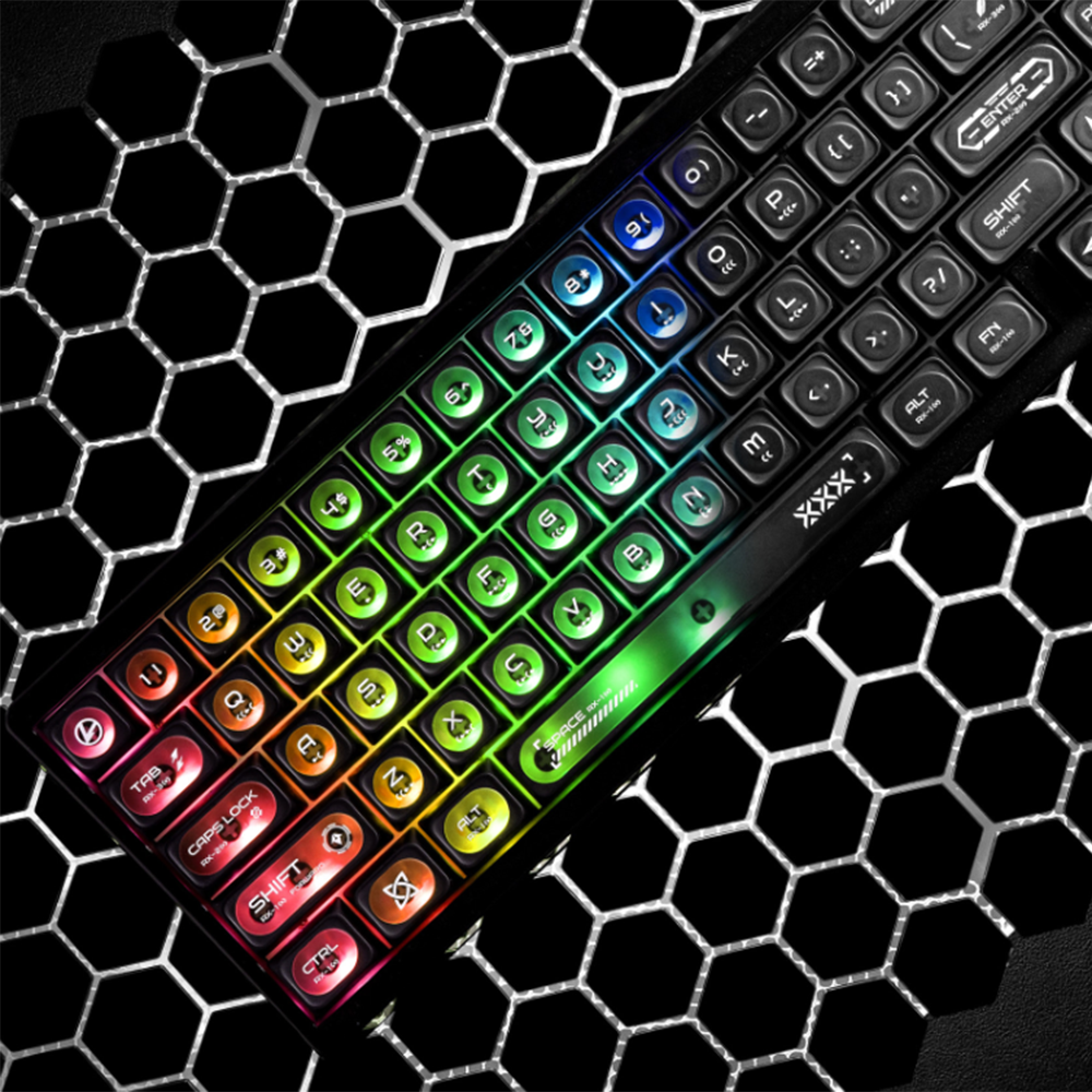 캣츠아이 영문 블랙 반투명 키캡 CHERRY PBT 기계식 키보드 키캡 136키 - 상세 이미지 3