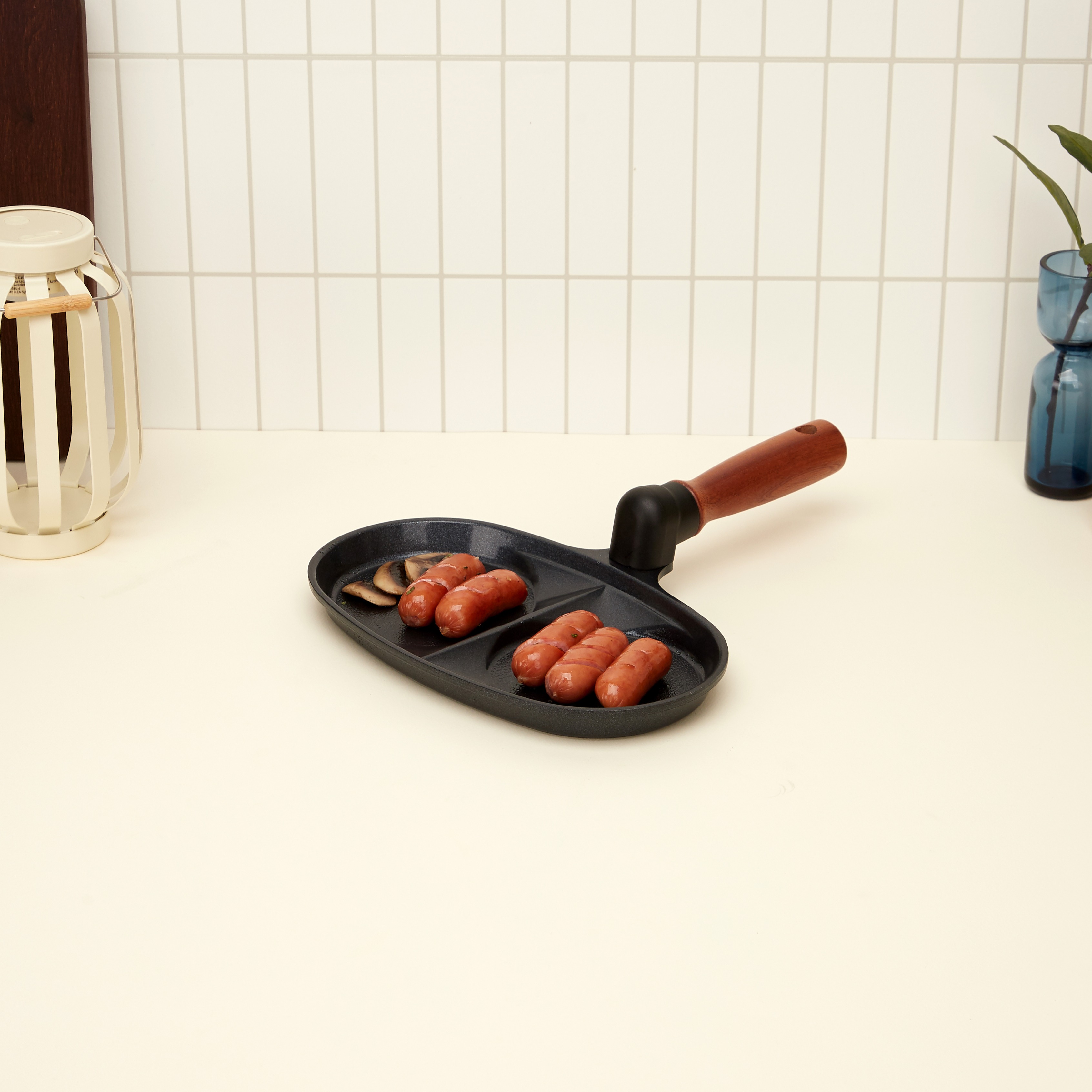 비자트 스피드 블랙 세라믹 코팅팬 계란후라이팬 국산 인덕션 미니 2구 에그팬