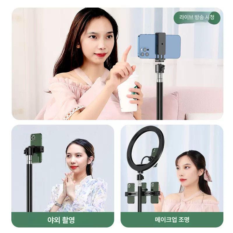 바퀴달린 삼각대 이동식 라이브 휴대용 촬영 브이로그 야외 방송 - 상세 이미지 5