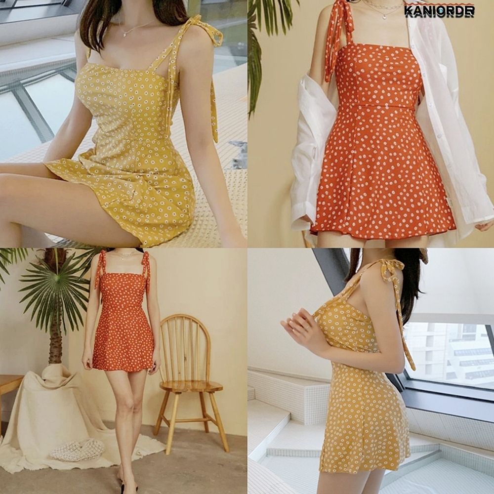꽃무늬 수영복 다낭 휴양지 몸매보정 캡내장 원피스 비치 웨어 2컬러 - 상품 이미지