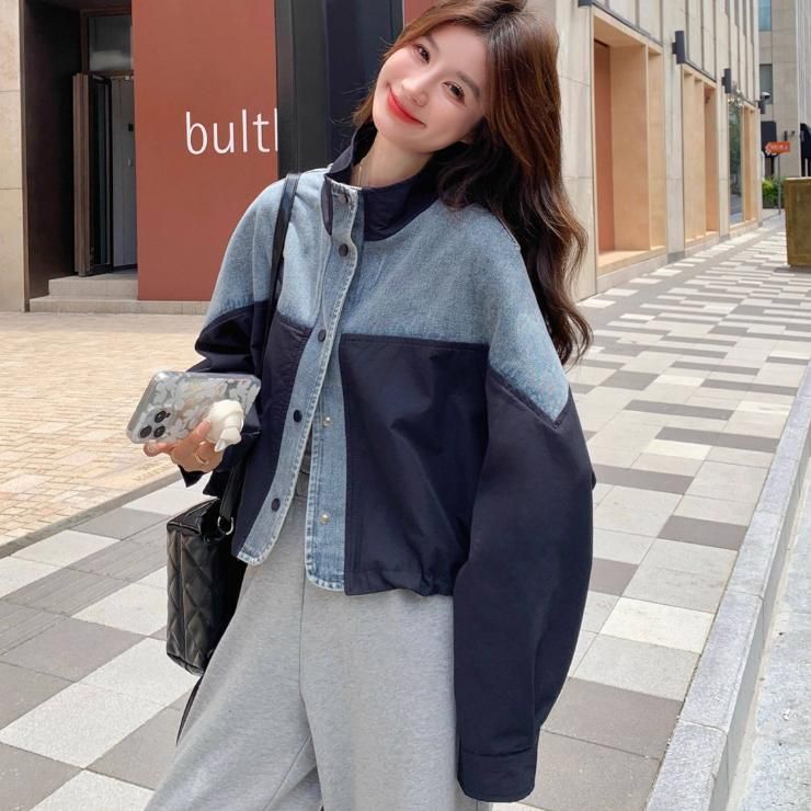 여성 데님 자켓 청자켓 재킷 여자 루즈핏 가을 단일상품-(옵션이미지참조) XS - 상세 이미지 3