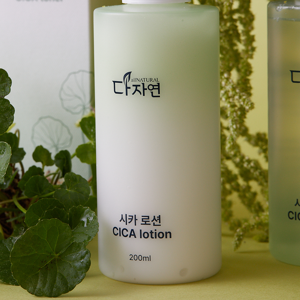 자연의벗 다자연 시카 토너 200ml CICA 엑소 리포좀 병풀 케어 대용량 스킨 - 상세 이미지 3