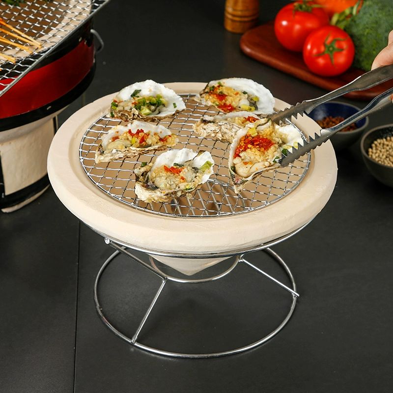 점토 개인화로 개인 바베큐 화로 와규 꼬치구이 숯불 일본식 도자기 스토브 24.2 x 20cm - 상세 이미지 4