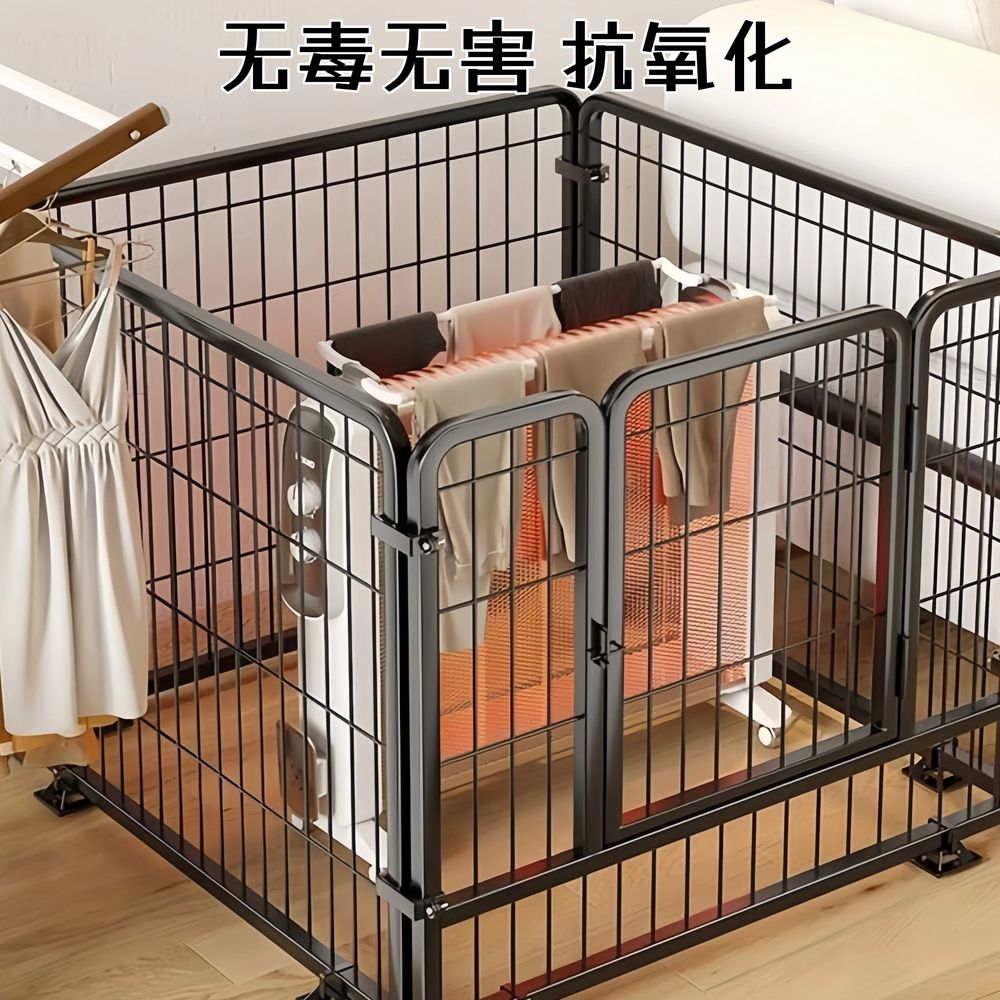 리멤버셀 캠핑난로가드 화목난로안전망 난로펜스 문 캠핑용품 블랙 70x80cm 안전가드 A. 흰색 길이 50cm 너비 50cm 높이 50cm  문 포함 두꺼운 소재 안전 보호 기능. - 상세 이미지 3
