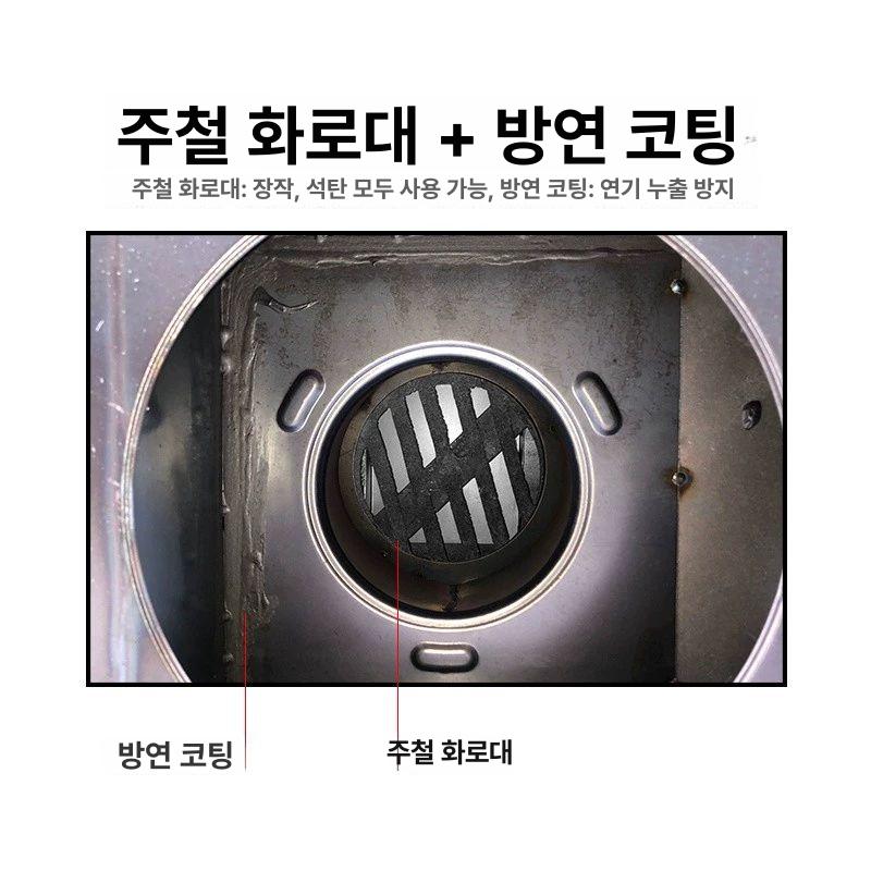 무연소각난로 화목난로 주물 펠렛난로 장작 상품 소각기 6m 배관+물병 - 상세 이미지 4