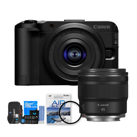 캐논 캐논 EOS R50 V 블랙 14-30mm+RF 45mm F1.2 STM 더블렌즈 패키지