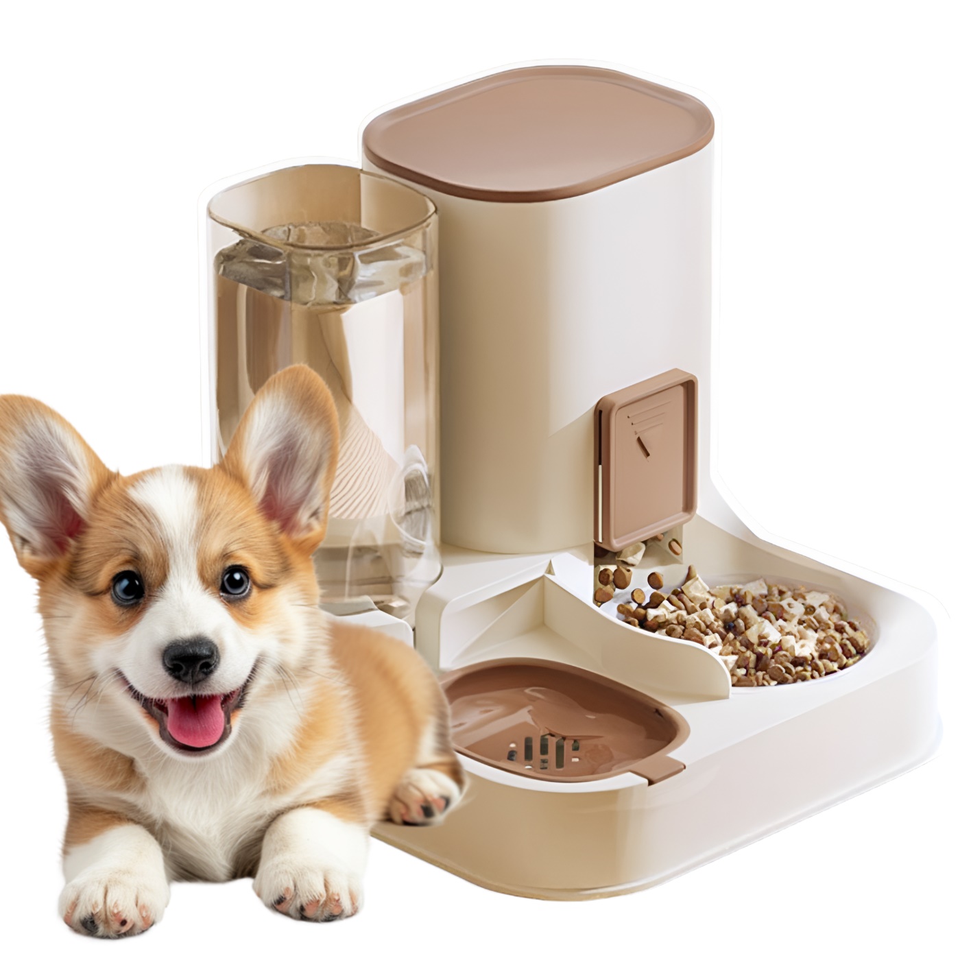 강아지밥주는기계 반 자동사료기 반려견자동급식기
