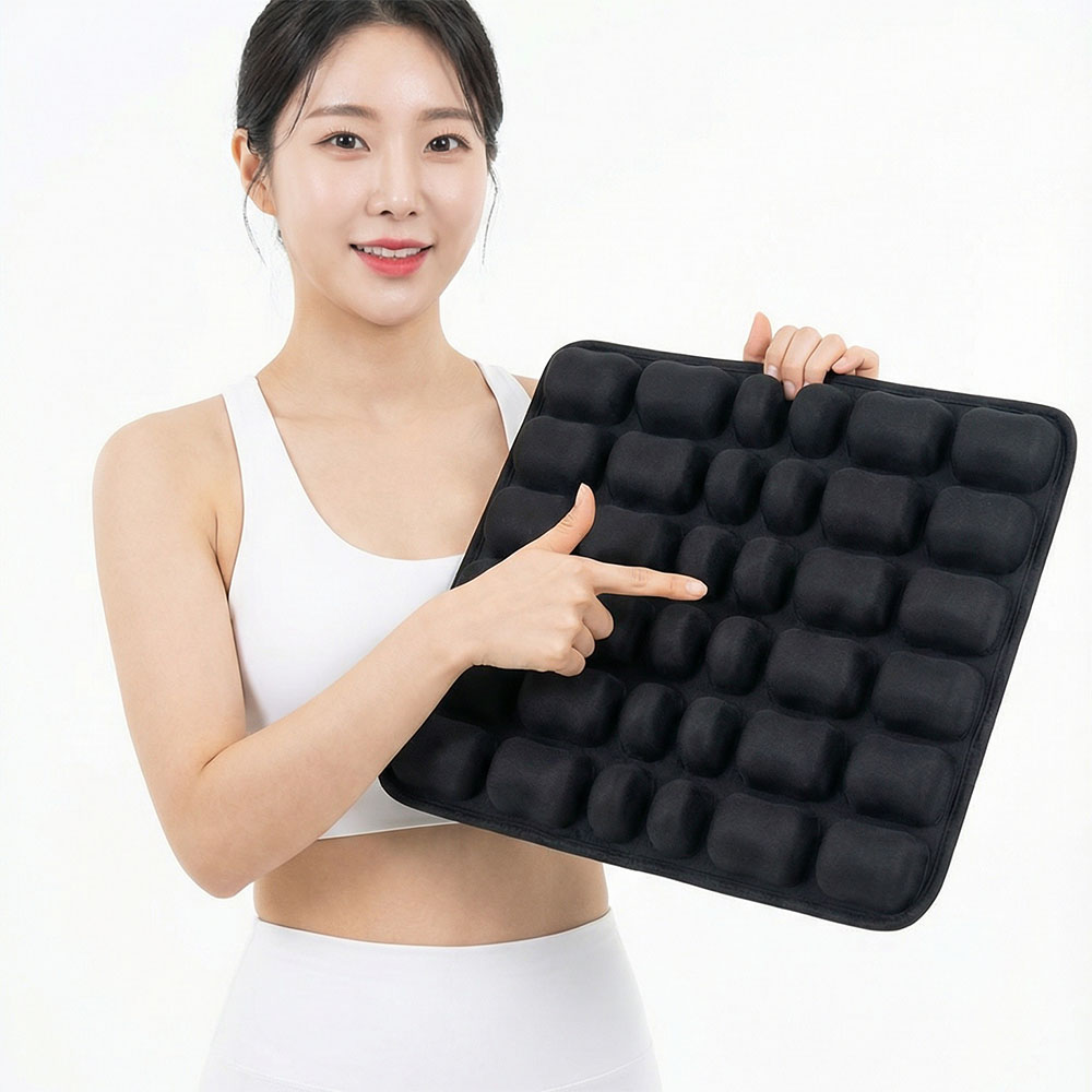 에어밸 무하중 관리 방석 사무실 수험생 휴대용 사각 에어 식탁 의자 방석 쿠션 - 상세 이미지 4