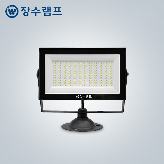 장수램프 LED 투광기 방수 방진 간판 투광등 50W, 블랙바디 주광색 - 상품 이미지