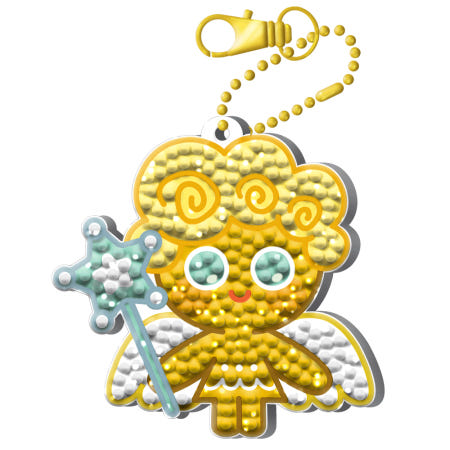 [쇼핑마법주문서협력사]magic 보석비즈 키링만들기 보석십자수 키링 쿠키런 천사맛 쿠키 6X7