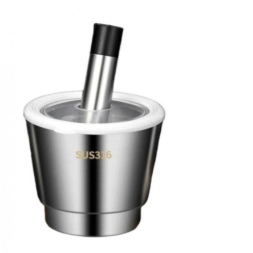 마늘 15cm 스텐 절구 316스테인리스 방아 방망이 다짐기 수동 직선형 - 상품 이미지