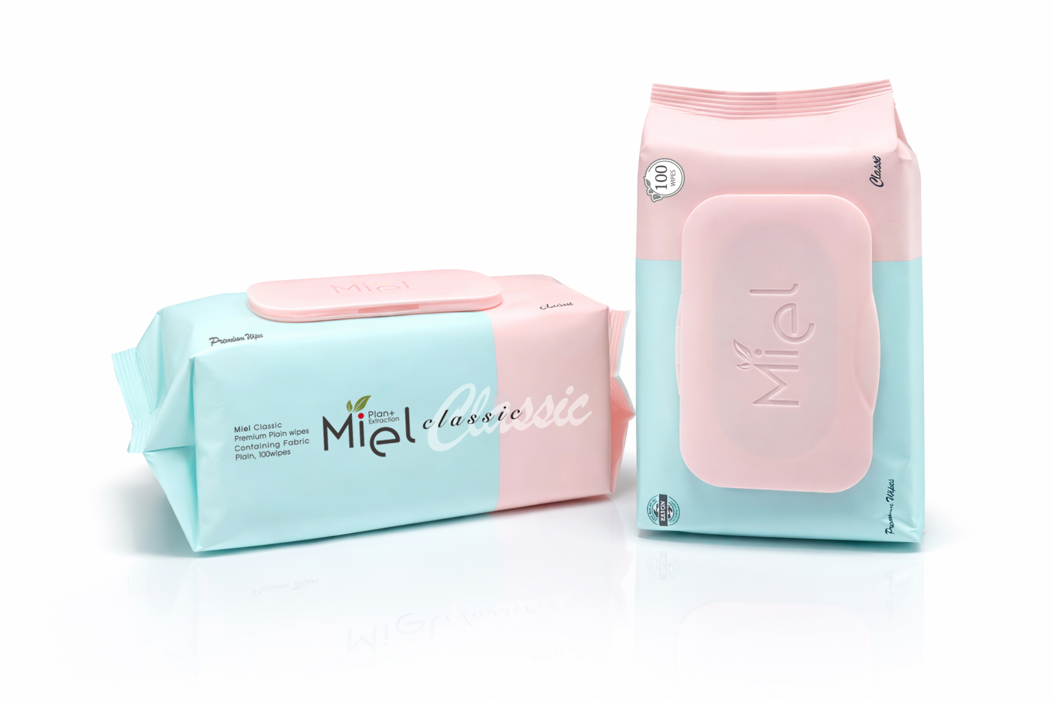 (무통장입금가능)미엘 클래식 아기물티슈 캡형 100매 10팩