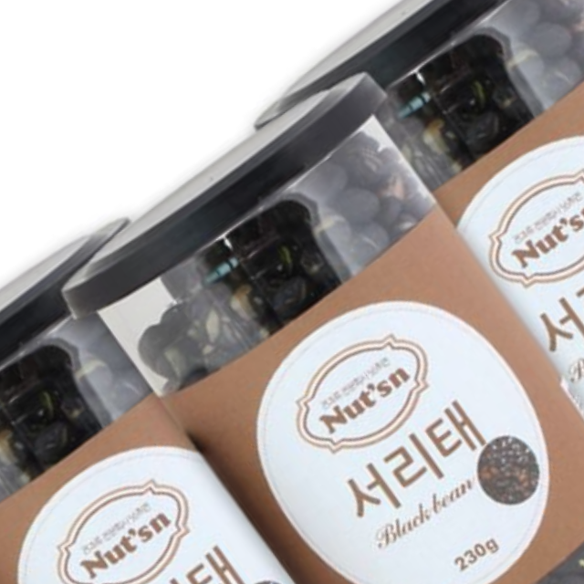 건강간식 안딱딱한 볶음서리태 원터치캔 230g - 상품 이미지