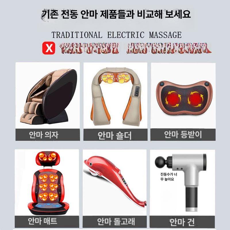 어깨 허리 마사지기 지압봉 벽부착 경추 목 레드 - 상세 이미지 5