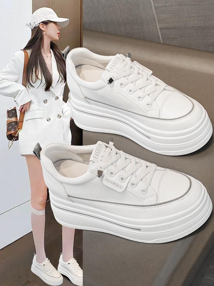 키높이 스탠딩화 콘서트 여자 통굽 치어리더화 어글리슈즈 블랙 스트라이프 메시 9cm 32 - 상세 이미지 3
