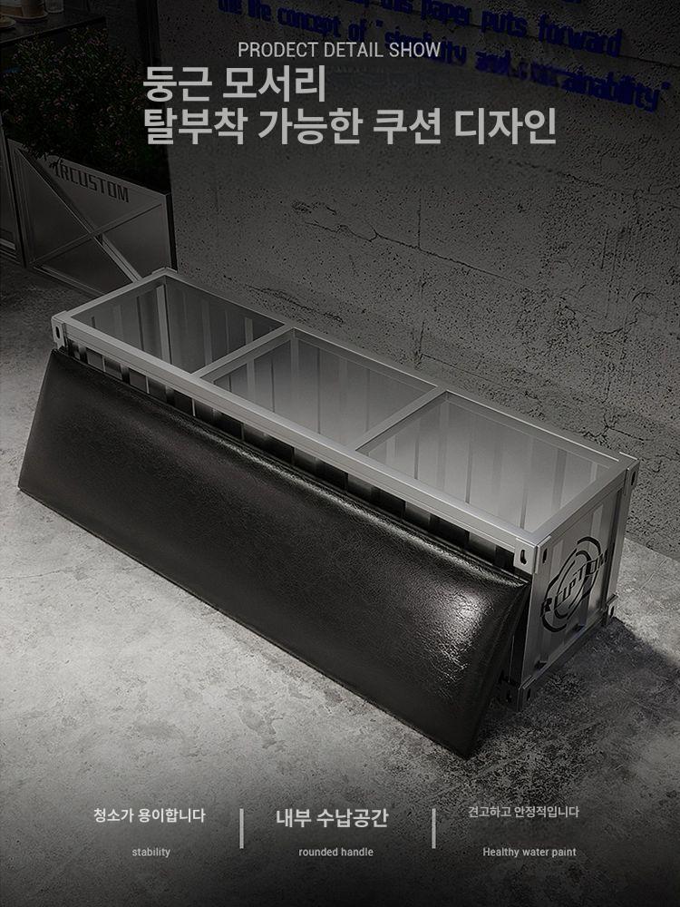 수납벤치의자 식당 음식점 업소용 수납형 카페 120cm x - 상세 이미지 4