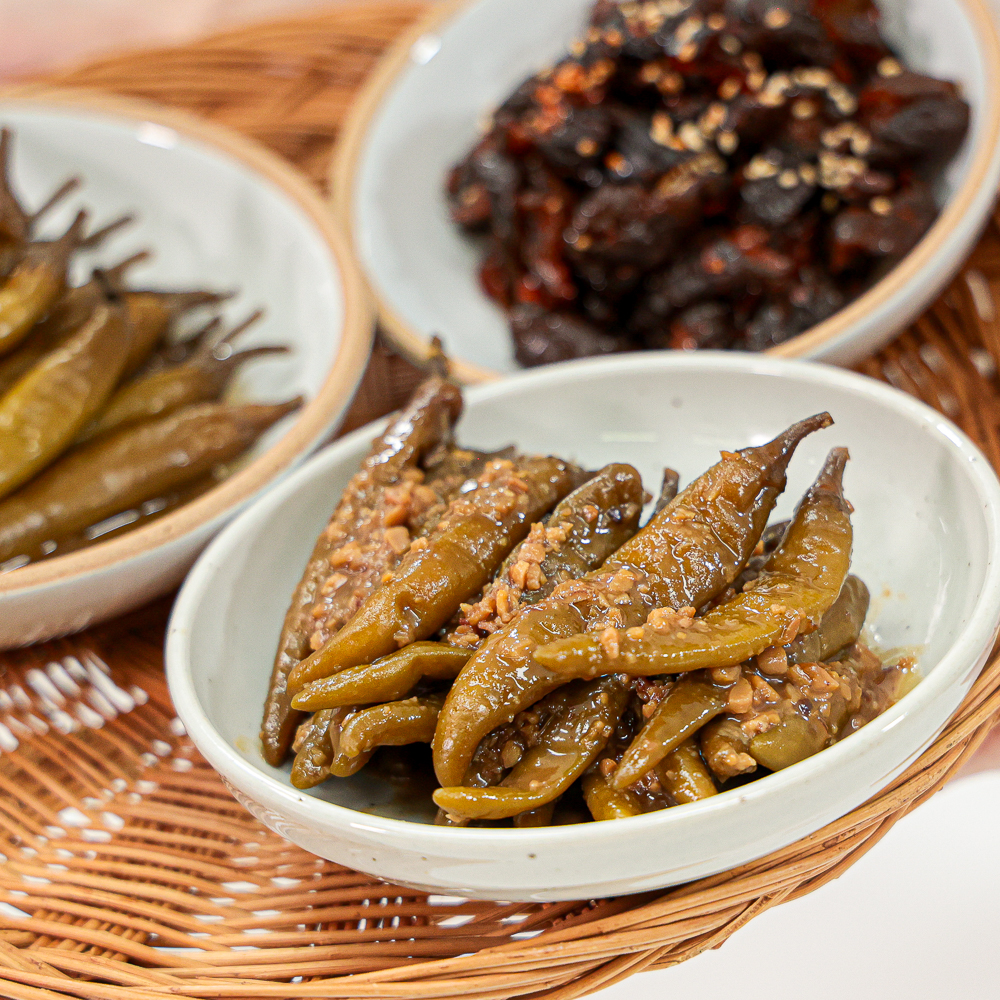 삭힌고추무침 청양 된장고추 장아찌 국산 짱아찌 순창 장담아 1kg, 1개 - 상세 이미지 2