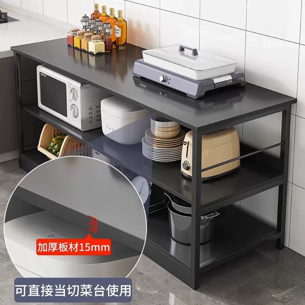 리멤버셀 원목 식탁 주방 렌 B. 두꺼운 캐비닛 문 브러시드 오크 마감 80x35x80cm - 상세 이미지 4