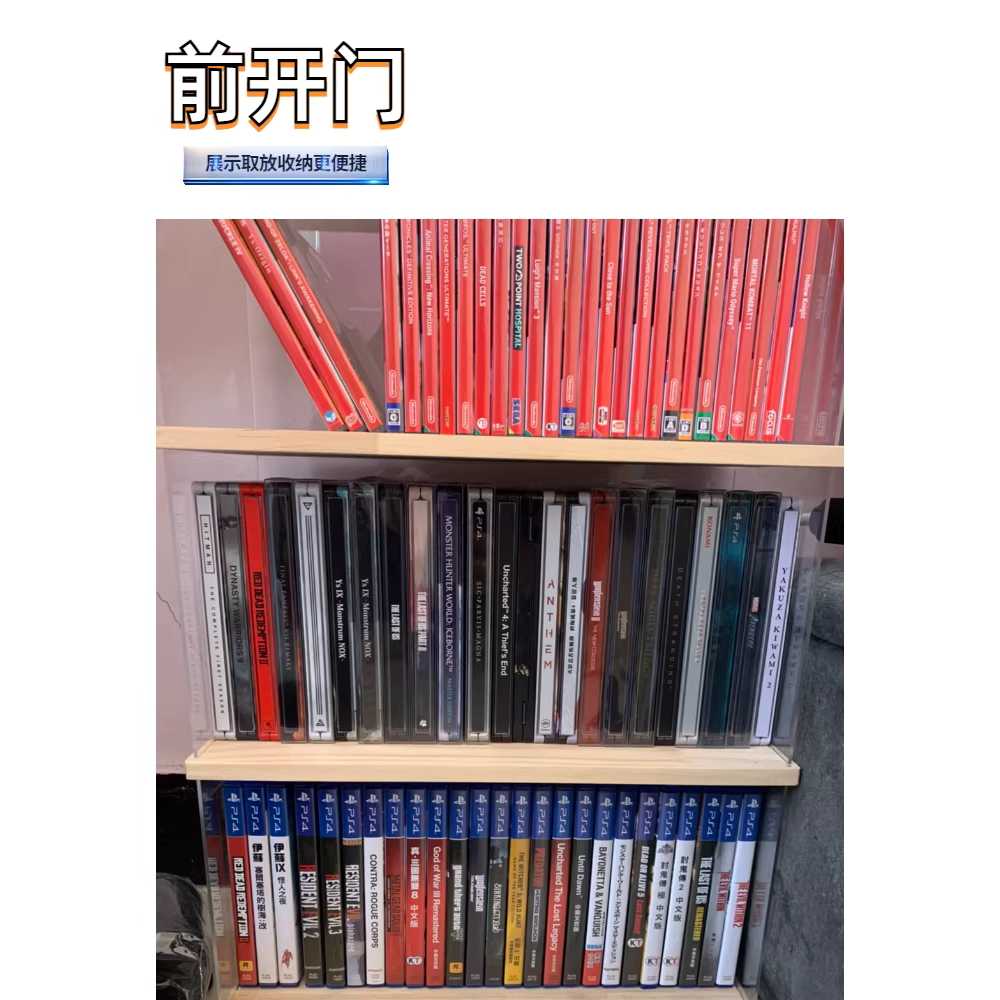 아크릴 진열장 CD 거치대 시디장 수납 투명 레코드 약 72장 - 상세 이미지 5